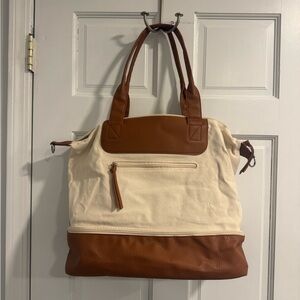 Graf Lantz Brown and Cream Tote Bag